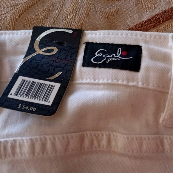EARL JEANS SKINNY ANKLE EMBROIDERY ON LEG. 12 WHITE NWT - Picture 13 of 13